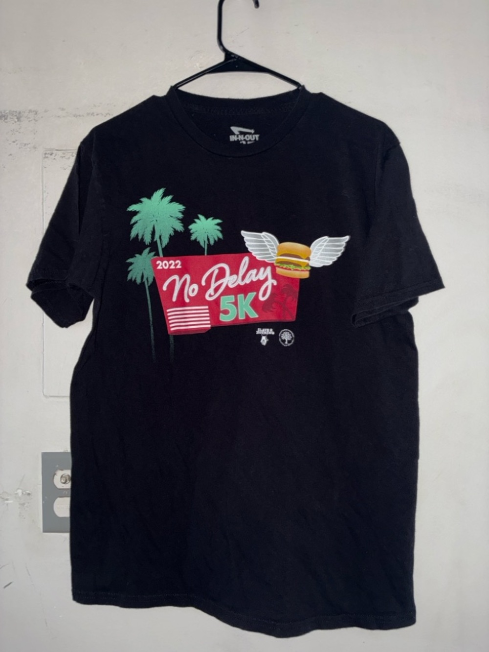 In-N-Out 2022 No Delay 5K Graphic Tee Black Medium
